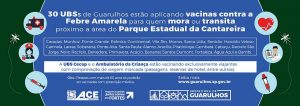 30 UBSs de Guarulhos estão aplicando vacinas contra a Febre Amarela